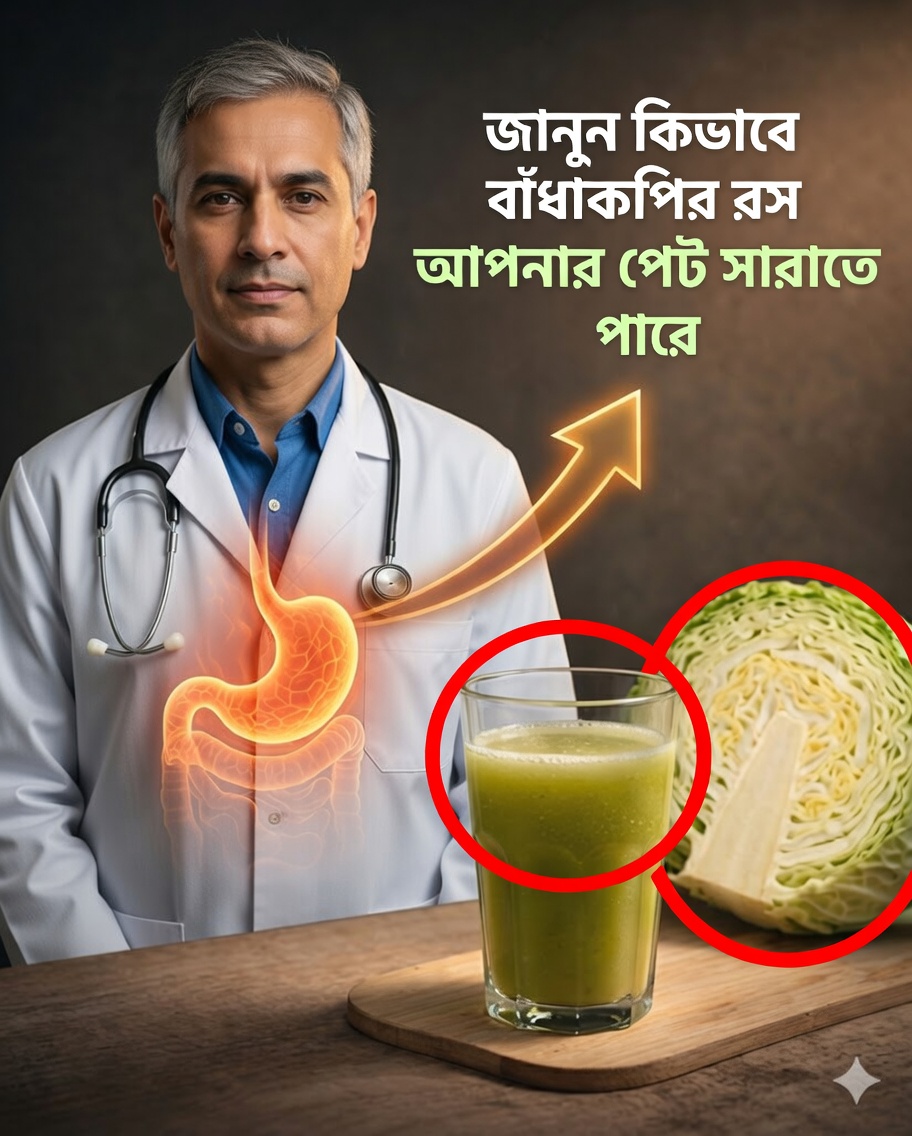 বাঁধাকপির রস: হজমশক্তি উন্নত করার এক শক্তিশালী প্রাকৃতিক প্রতিকার