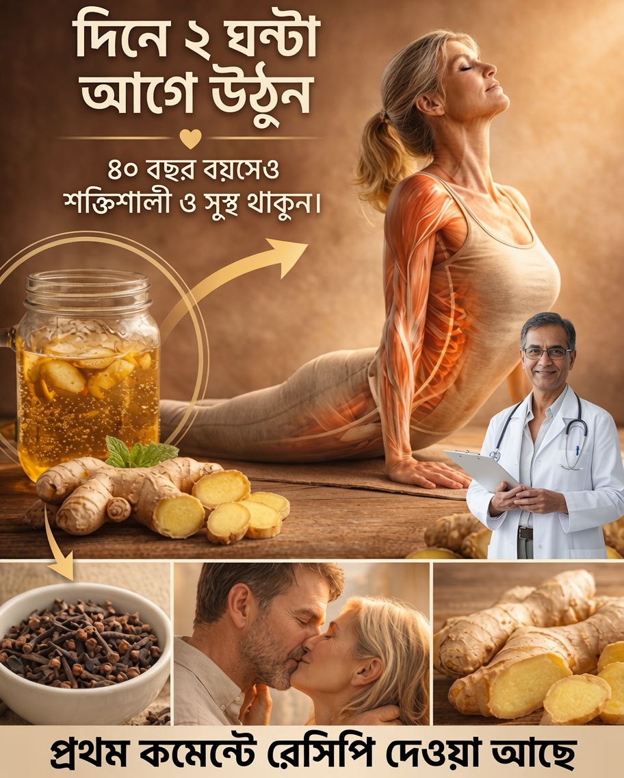🌿 পেশী ও জয়েন্টের জন্য আদার টনিক: ব্যথা ও প্রদাহ উপশমের প্রাকৃতিক পানীয়