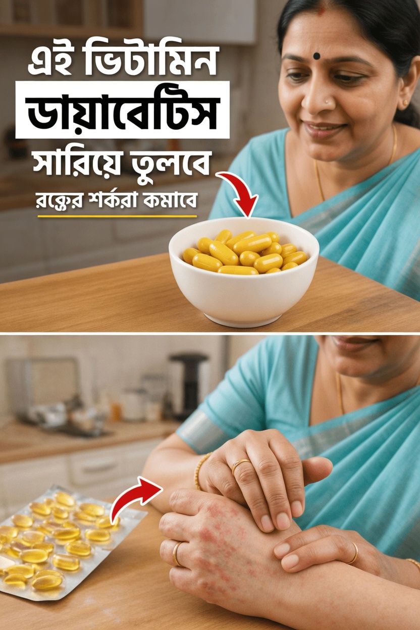বেশিরভাগ ডায়াবেটিক যে ৩টি ভিটামিনে বিপজ্জনকভাবে ঘাটতিতে ভোগেন (এগুলো ঠিক করুন = রক্তে শর্করা নিয়ন্ত্রণ ভালো হবে, জটিলতা কমবে)