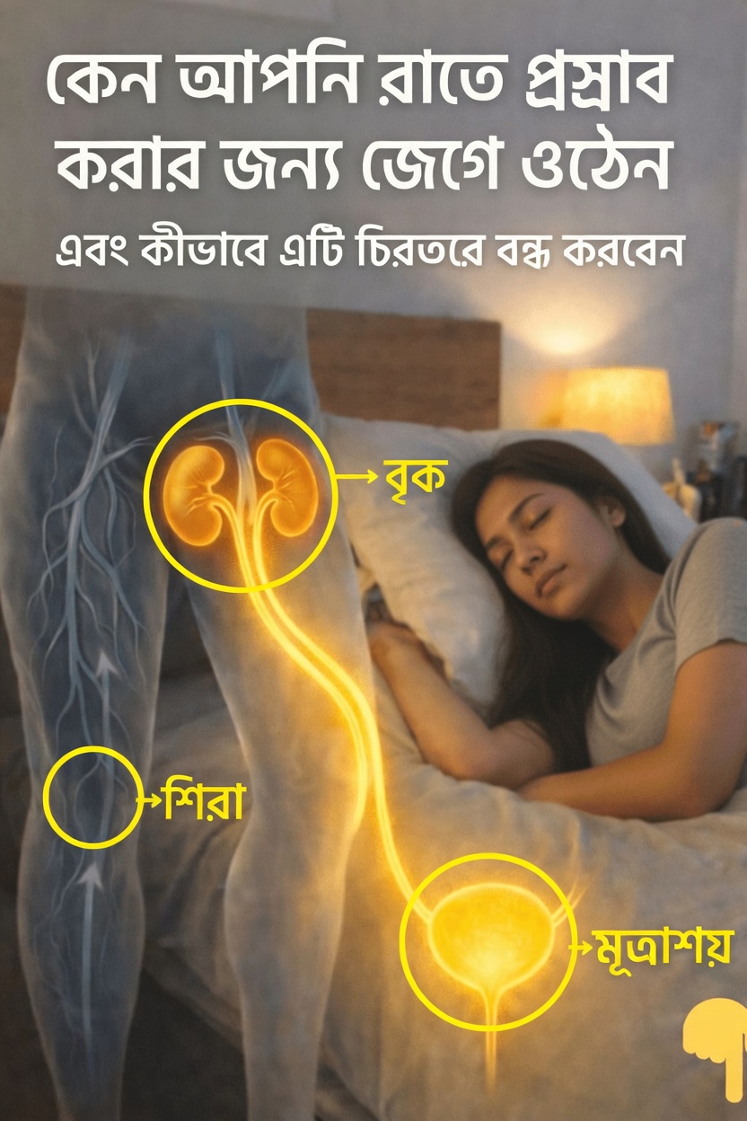 কেন আপনি রাতে ঘুম থেকে উঠে প্রস্রাব করতে যান – এবং এটি কমাতে সহায়ক সহজ অভ্যাসগুলো