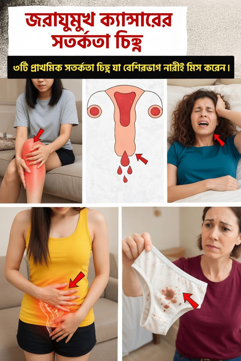 জরায়ুমুখ ক্যান্সারের ৯টি বিস্ময়কর প্রাথমিক সতর্ক সংকেত, যা অনেক নারী উপেক্ষা করেন