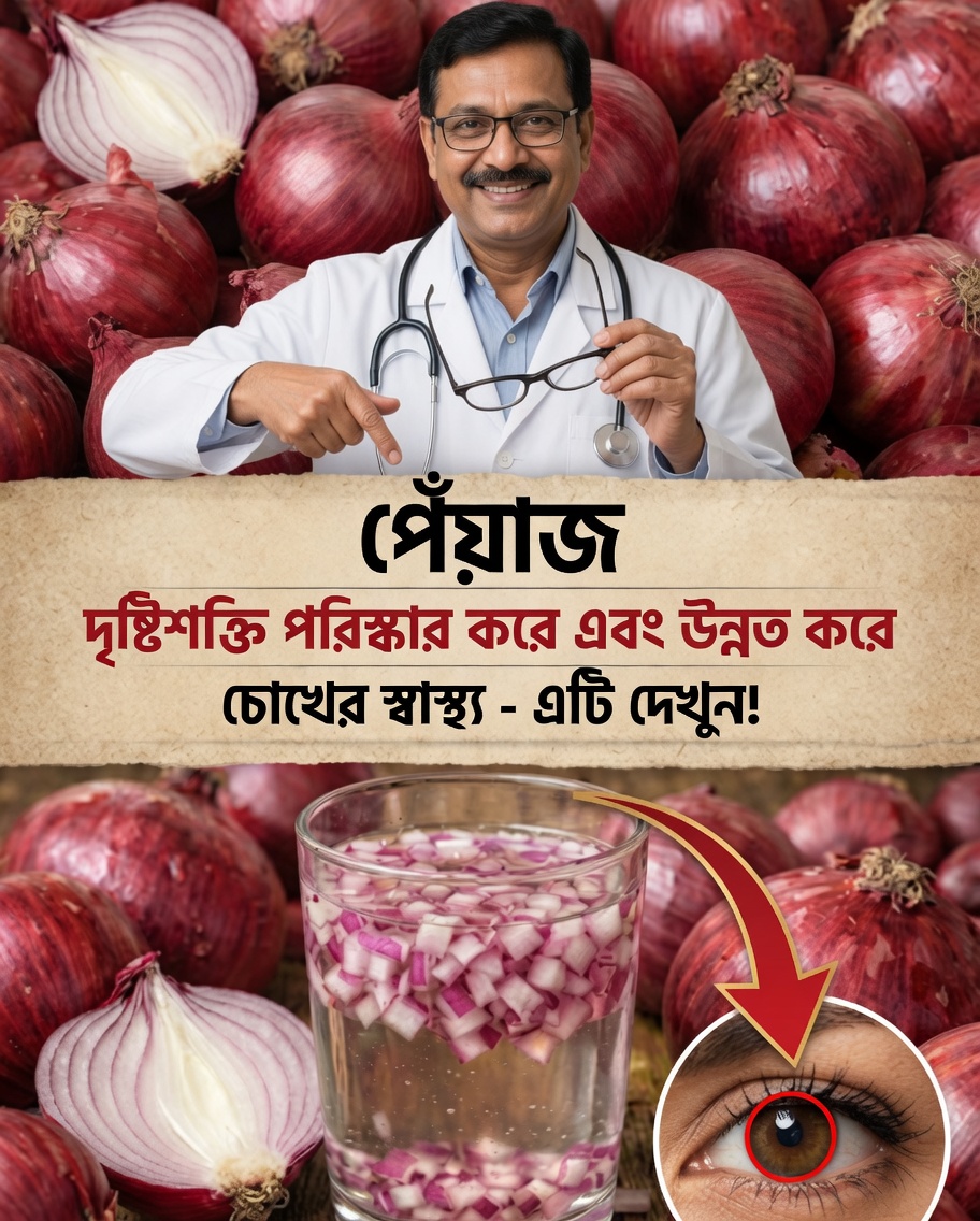 চোখের জন্য পেঁয়াজ: ৫ মিনিটের প্রাকৃতিক প্রতিকার যা ক্রমশ আরও বেশি মানুষ পুনরাবিষ্কার করছেন 👁️🧅