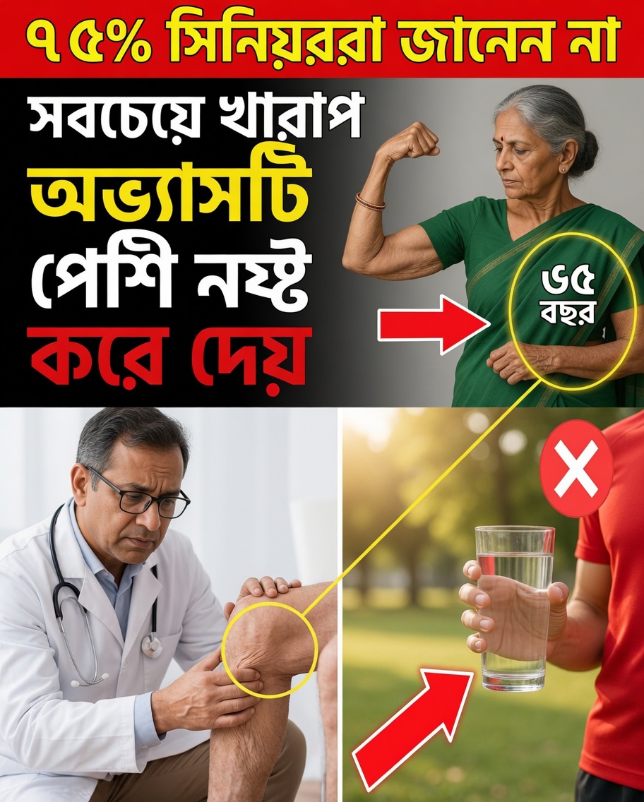 ৬০ বছরের পর পেশী ক্ষয় দ্রুততর করে যে “অদৃশ্য” অভ্যাস