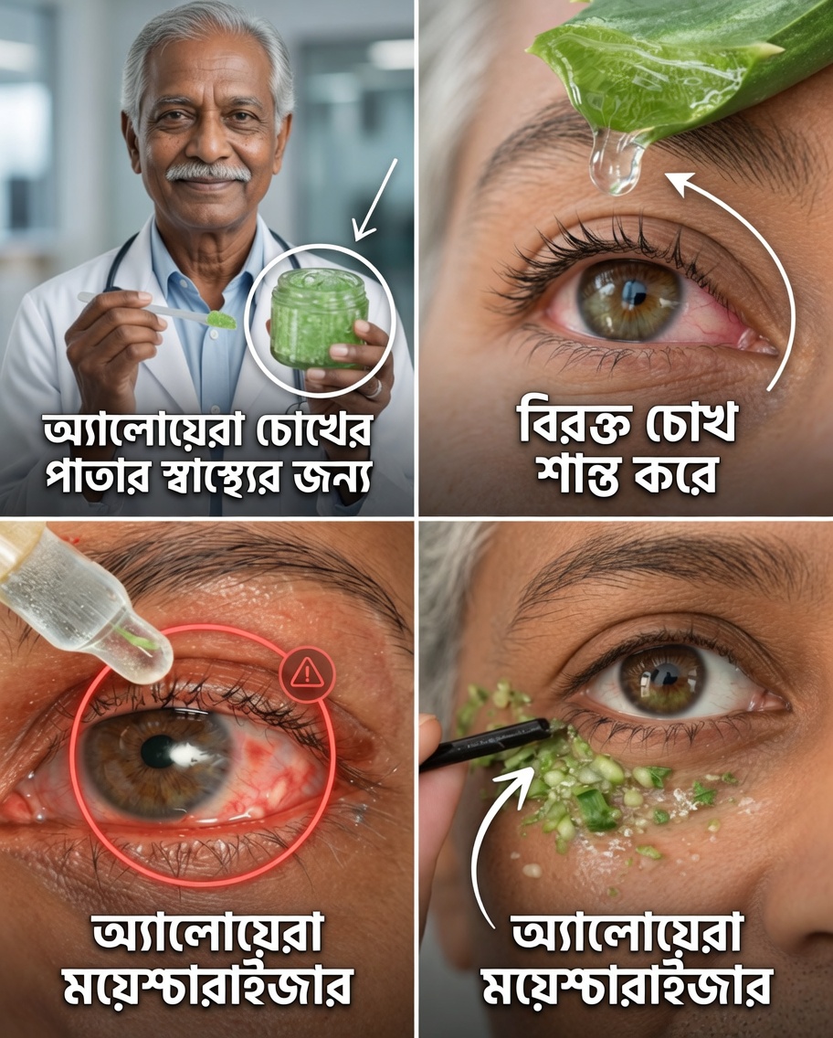 অ্যালো ভেরা কি শুষ্ক, লাল ও জ্বালাযুক্ত চোখকে কোমলভাবে আরাম দিতে পারে?