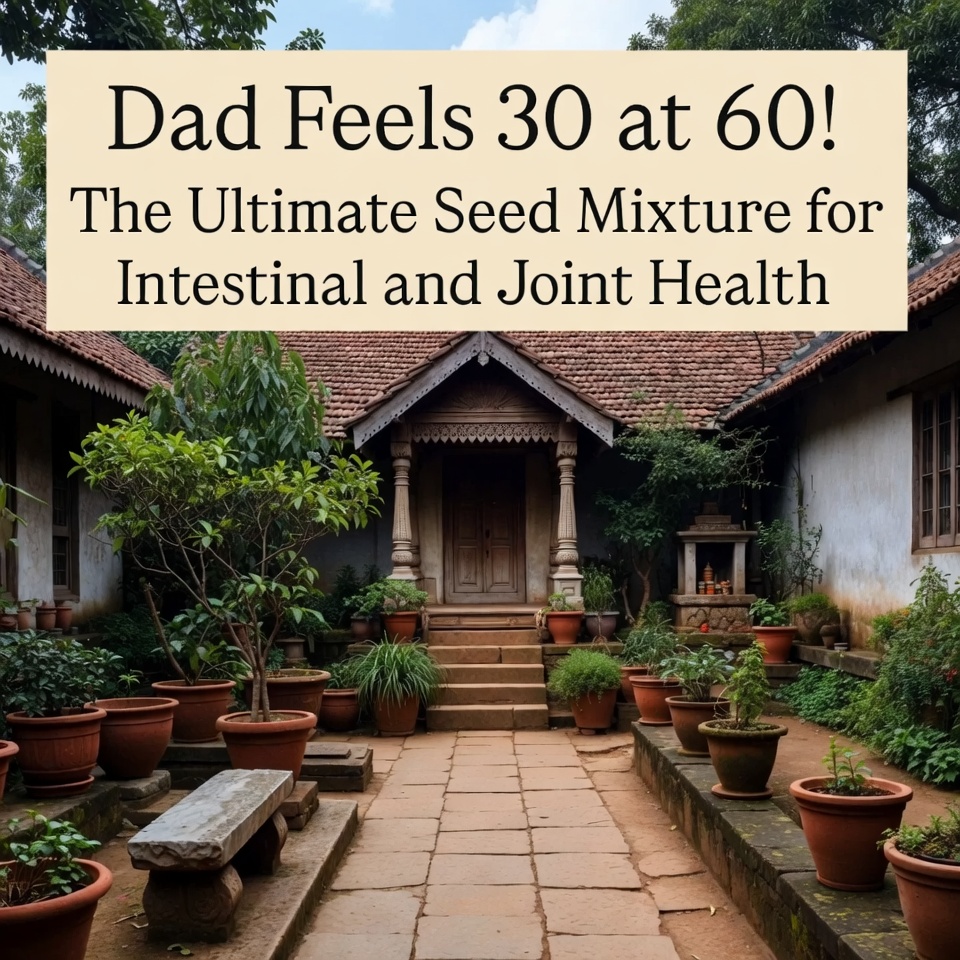 বাবা ৬০ বছর বয়সে ৩০-এর মতো অনুভব করছেন! অন্ত্র ও জয়েন্টের স্বাস্থ্যের জন্য চূড়ান্ত বীজ মিশ্রণ