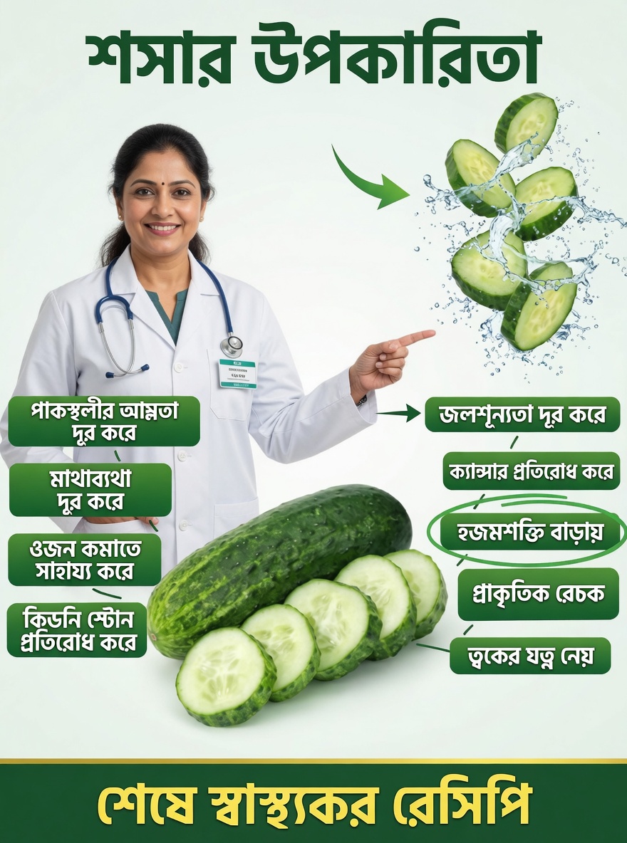 🥒🍋 শসা ও লেবু: আপনার স্বাস্থ্য বদলে দিতে ৭টি প্রাকৃতিক রেসিপি