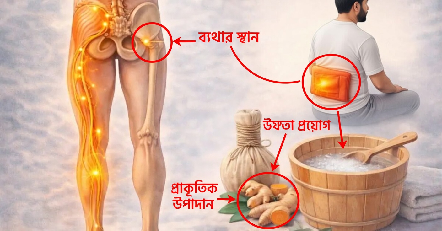 সায়াটিক স্নায়ুর প্রদাহ: লক্ষণ ও প্রাকৃতিক উপশম