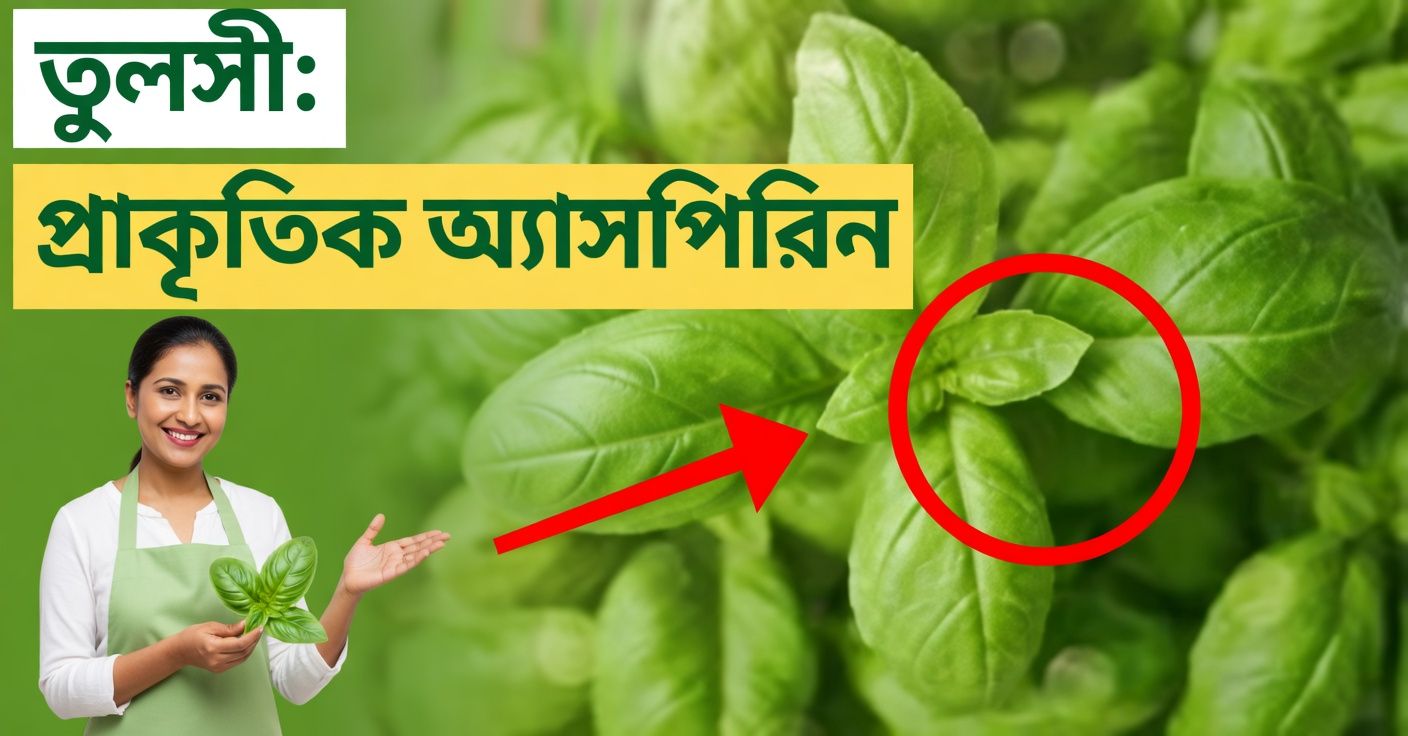 তুলসি প্রাকৃতিক অ্যাসপিরিন: উপকারিতা ও ব্যবহার করার উপায়