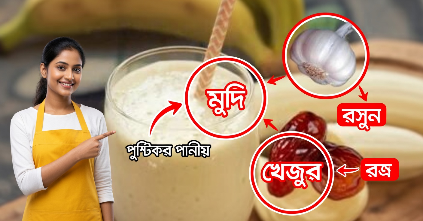 কলা ও রসুনের খেজুর-শেক: আপনার স্বাস্থ্যের জন্য প্রাকৃতিক প্রতিকার