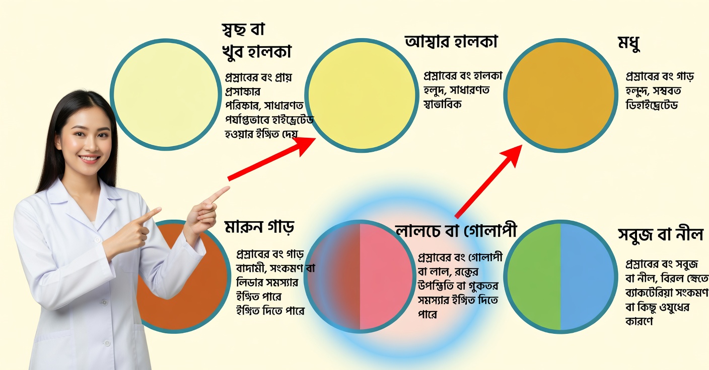 মূত্রের রঙ: প্রতিটি রঙের অর্থ কী এবং কীভাবে নিজেকে যত্নে রাখবেন