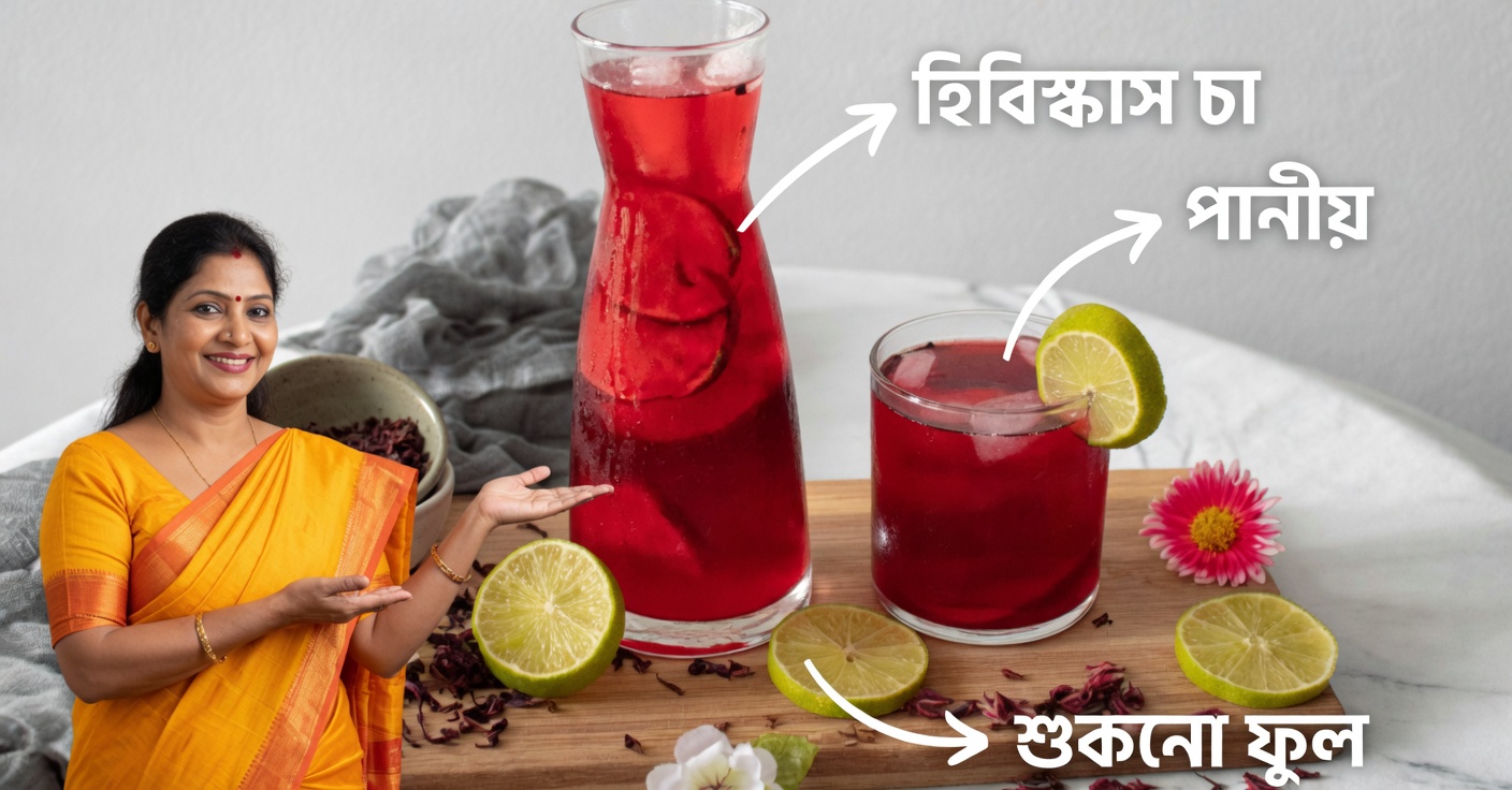 লেবু দিয়ে জবা ফুলের চা: প্রতিটি কাপে স্বাস্থ্য