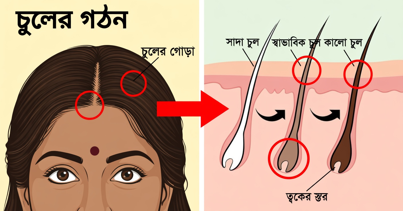 রাসায়নিক ছাড়া পাকা চুল ঢাকার ঘরোয়া প্রাকৃতিক রং