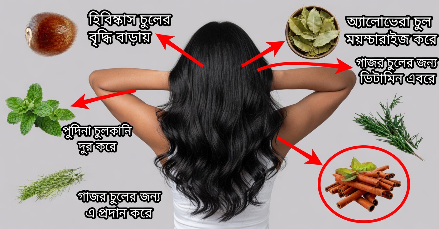 রোজমেরি ও পুদিনা দিয়ে প্রাকৃতিকভাবে চুল মজবুত করা