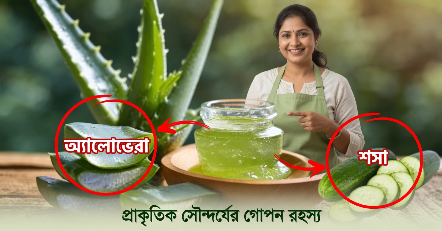 দাগের জন্য শসা ও অ্যালোভেরা মাস্ক