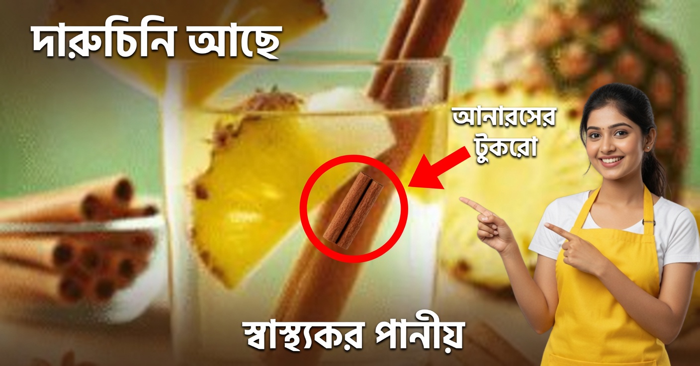 দারুচিনি-যুক্ত আনারসের জল: একটি সতেজ ও স্বাস্থ্যকর পানীয়
