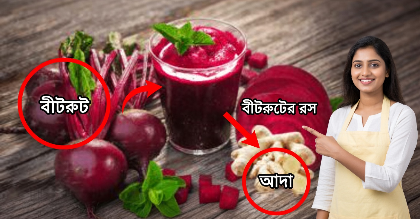 বিটরুট ও আদার রস: এক গ্লাসে শক্তি ও স্বাস্থ্য
