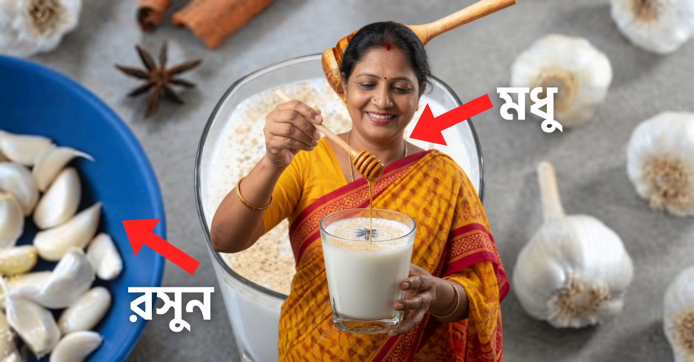 দুধে রসুন: উপকারিতা ও প্রস্তুত প্রণালি