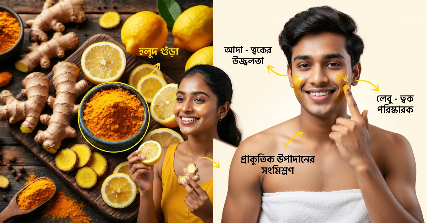 হলুদ, আদা ও লেবু: পুরুষের প্রাণশক্তির টনিক