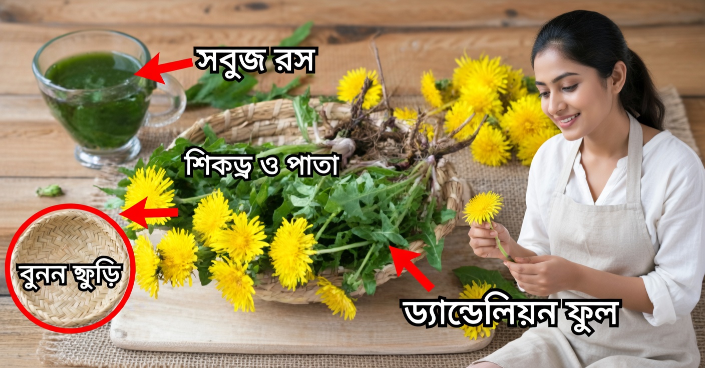 ড্যান্ডেলিয়ন শিকড়: উপকারিতা ও ব্যবহারের উপায়