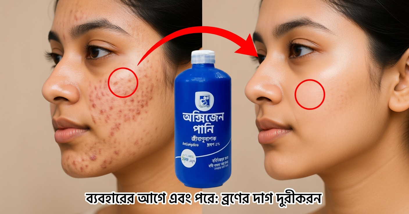 দাগ ও বলিরেখার জন্য হাইড্রোজেন পারঅক্সাইড: ত্বকে কীভাবে ব্যবহার করবেন