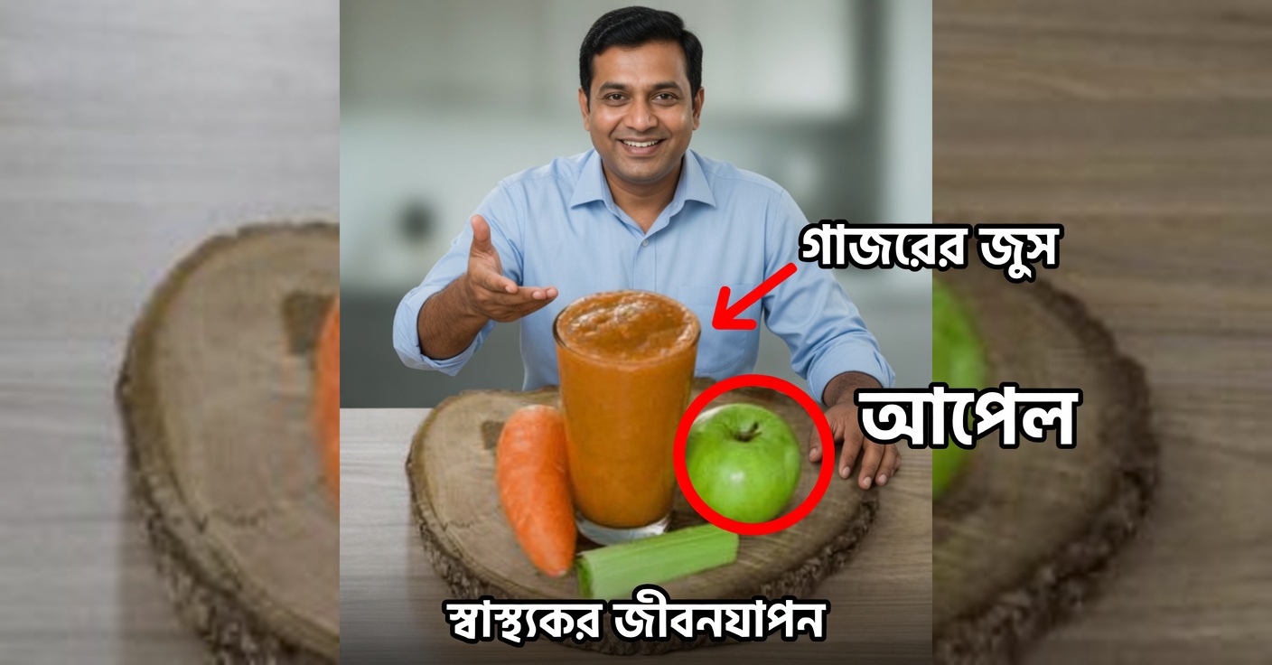আলু, সবুজ আপেল ও গাজরের রস: গ্যাস্ট্রাইটিসের প্রাকৃতিক উপশম