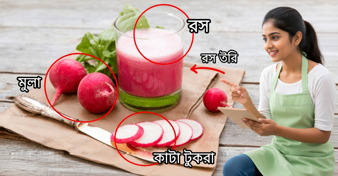 মুলো ও থাইরয়েড: উপকারিতা ও স্বাস্থ্যকর জুসের রেসিপি