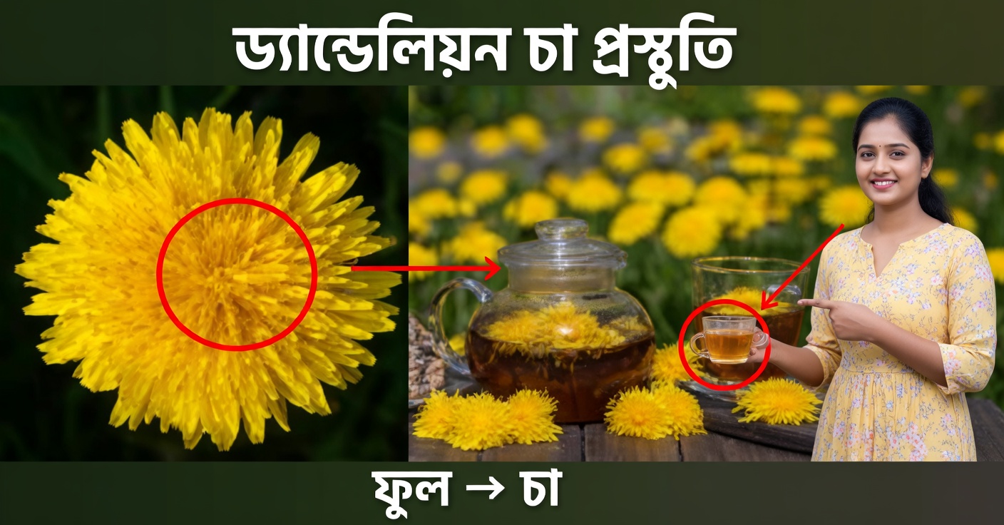 ড্যান্ডেলিয়নের উপকারিতা: গুণাবলি ও প্রাকৃতিক রেসিপি