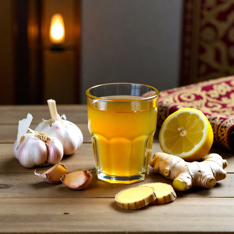 পুরুষদের জন্য আদা, রসুন, লেবু ও মধুসমৃদ্ধ একটি অপরিহার্য পানীয়