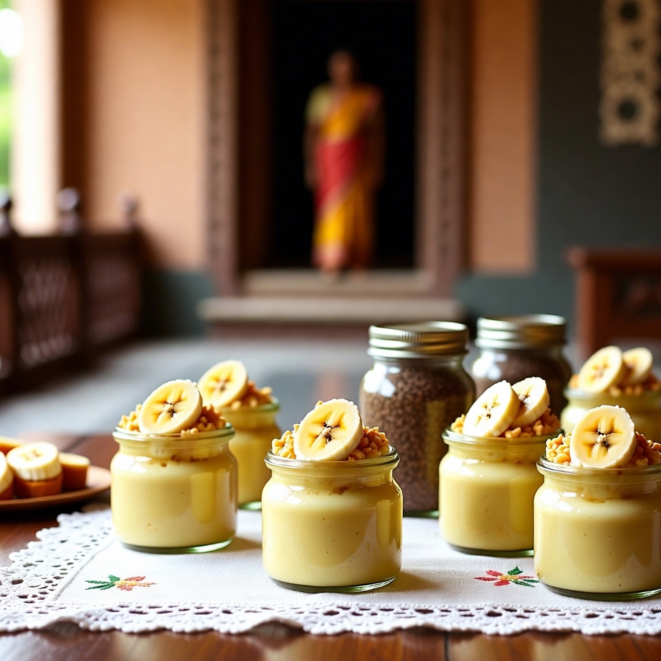 নো-বেক মিনি বানানা ক্রিম পাইস