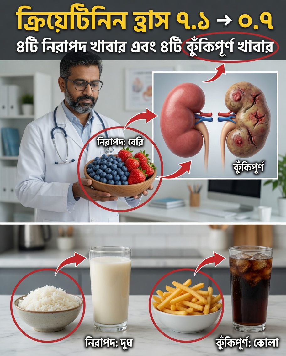 ২ দিনে ক্রিয়েটিনিন ৭.১ থেকে ০.৯? কিডনিকে সহায়তা করে এমন ৪টি স্বাস্থ্যকর চর্বি জানুন এবং ৪টি যেগুলোর প্রতি সতর্ক থাকা উচিত