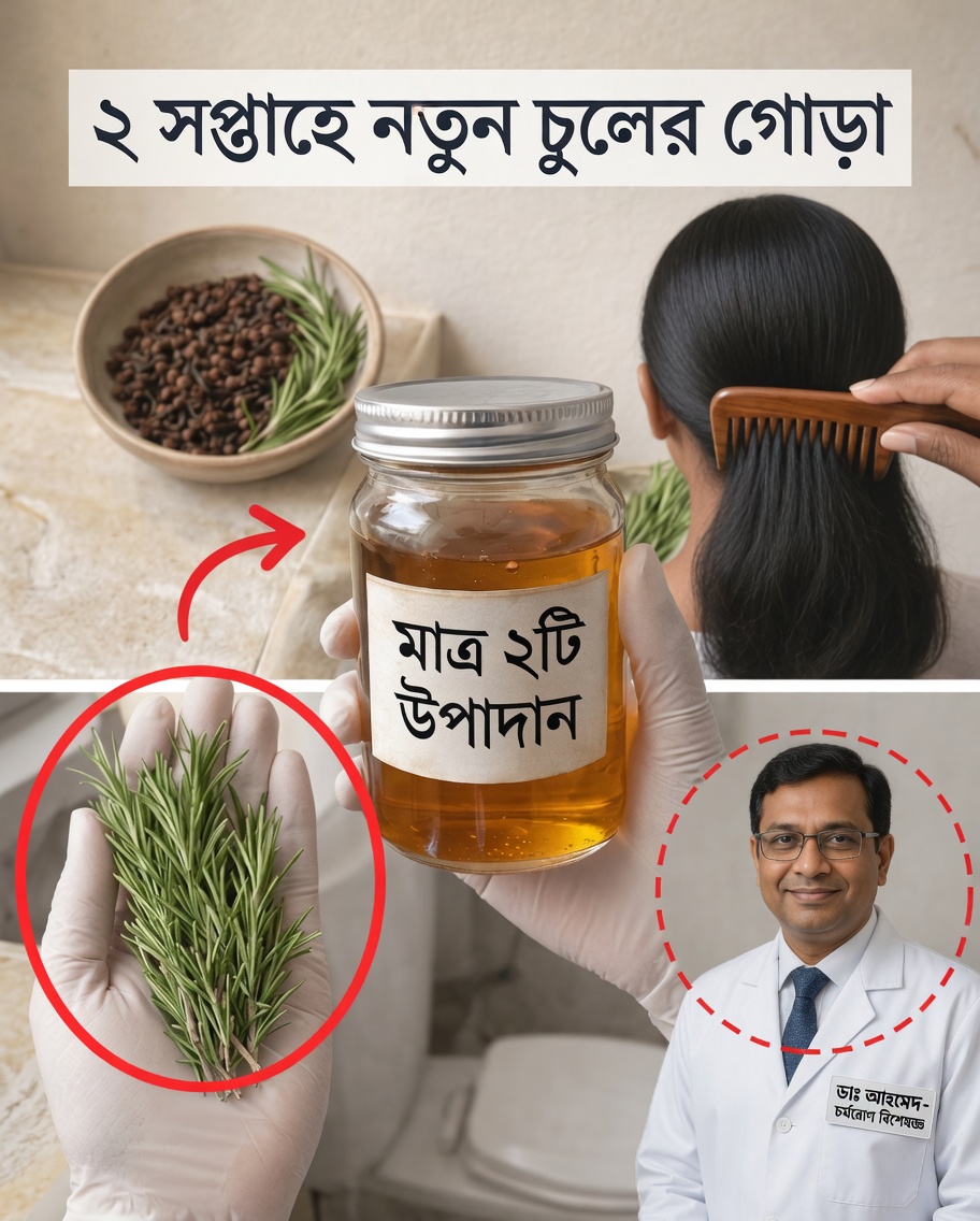 আমি নিম, রোজমেরি ও জবা দিয়ে তৈরি এই সহজ হেয়ার স্প্রে ব্যবহার করেছি — এবং কয়েকবার ব্যবহার করার পরই চুলকে আরও স্বাস্থ্যবান দেখাতে লক্ষ্য করেছি
