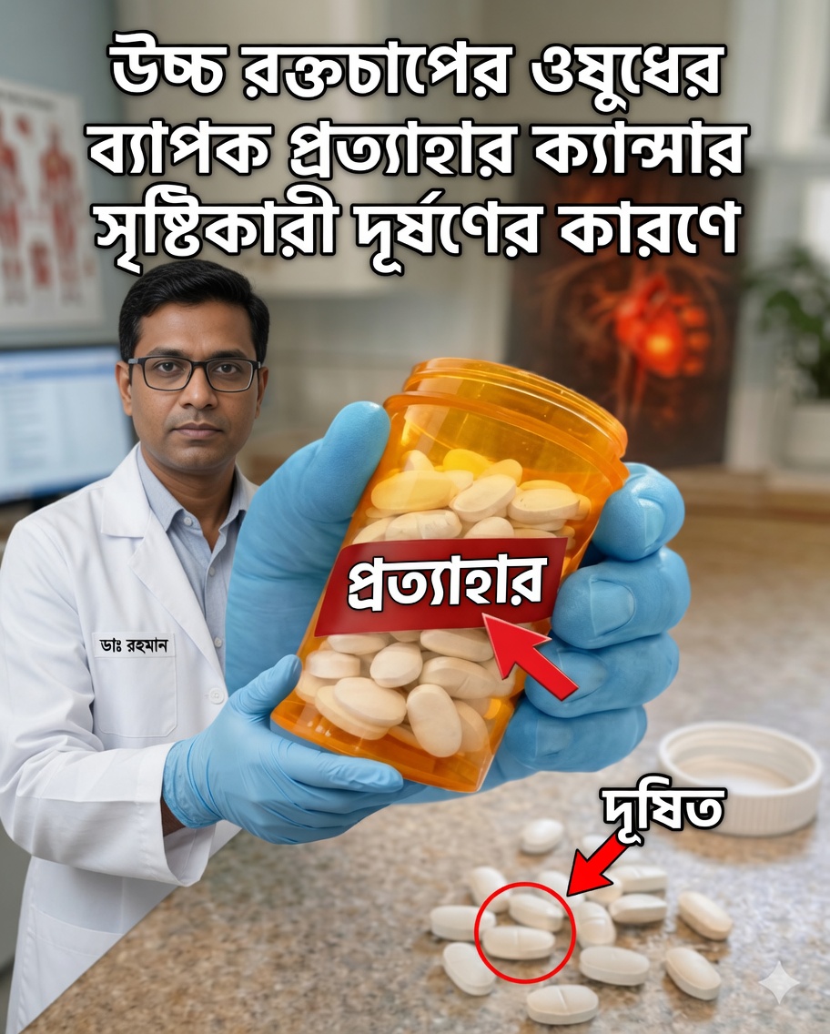 ওষুধ প্রত্যাহার করা হয়েছে রক্তচাপের জন্য? এখন আপনার কী করা দরকার