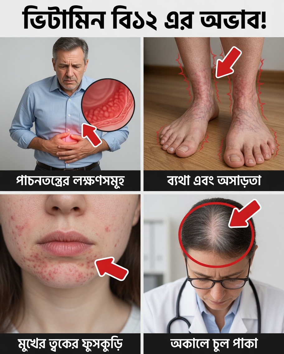 ৮টি অদ্ভুত লক্ষণ যে আপনার শরীর আরও ভিটামিন বি১২-এর জন্য আকুলভাবে চাইছে — এই সতর্কবার্তাগুলো উপেক্ষা করবেন না