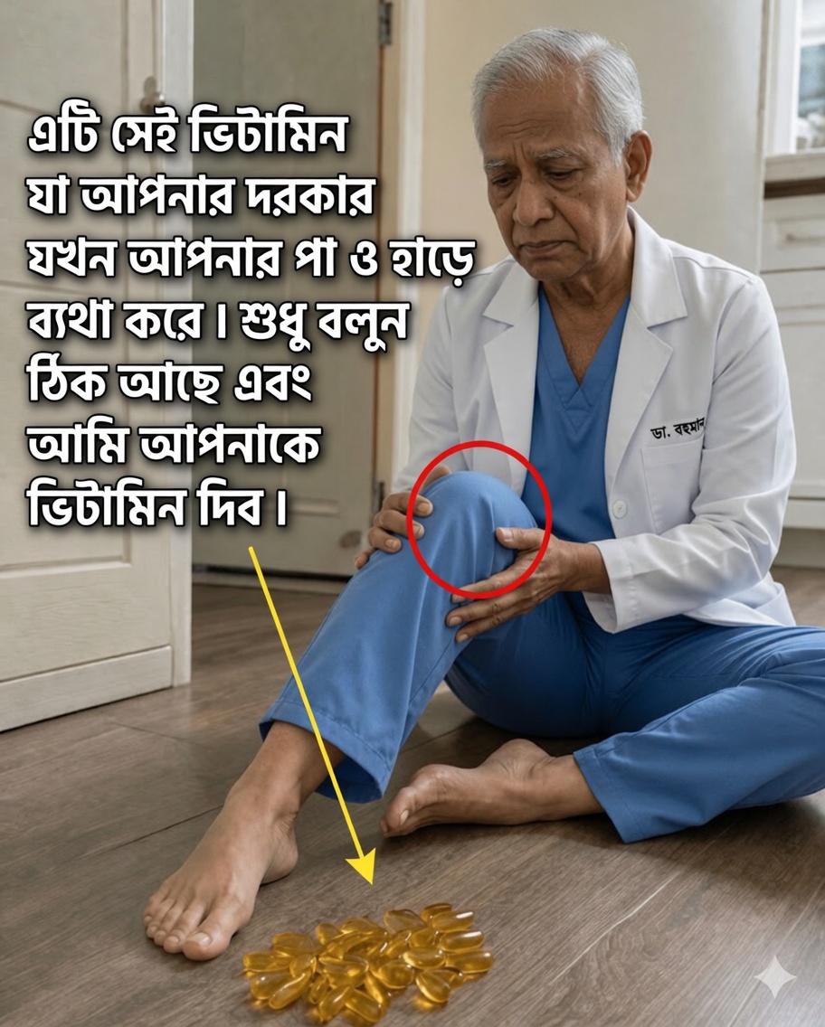 পা ও হাড়ের অস্বস্তি কমাতে কোন ভিটামিন সাহায্য করে? এখনই জানুন