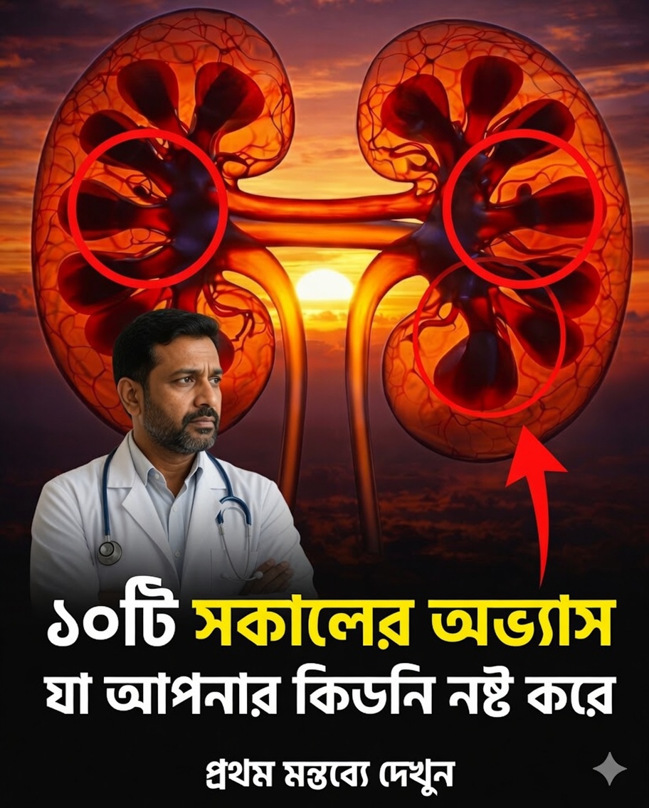 ১০টি সকালের অভ্যাস যা আপনার কিডনির স্বাস্থ্যে প্রভাব ফেলতে পারে: বিজ্ঞান যা ইঙ্গিত দেয়