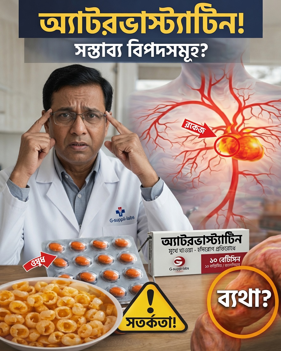 অ্যাটোরভাস্টাটিনের পার্শ্বপ্রতিক্রিয়া: ১৫টি লুকানো বিপদ যা আপনার ডাক্তার হয়তো ব্যাখ্যা করেননি
