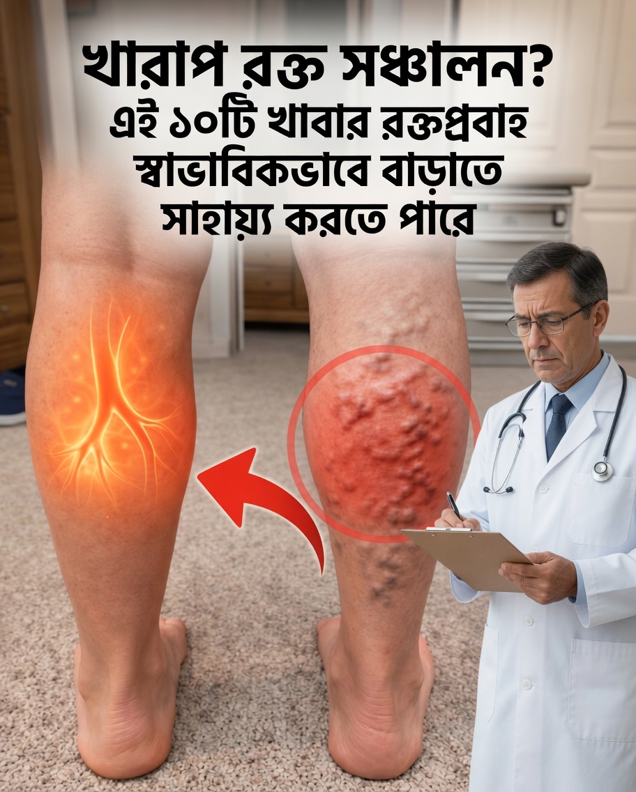 পা ও পায়ের পাতায় রক্ত সঞ্চালন কম? প্রাকৃতিকভাবে রক্তপ্রবাহ উন্নত করতে পারে এমন ১০টি খাবার