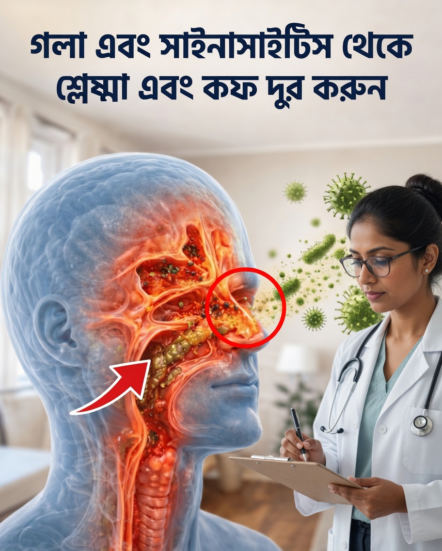 এই সহজ ঘরোয়া প্রতিকারটি সবাইকে চমকে দিচ্ছে: এটি গলার কফ ঢিলে করতে সাহায্য করে এবং রাইনাইটিস ও সাইনুসাইটিসে আরাম দেয়… আর এটা আপনার ভাবনার চেয়েও সহজ!