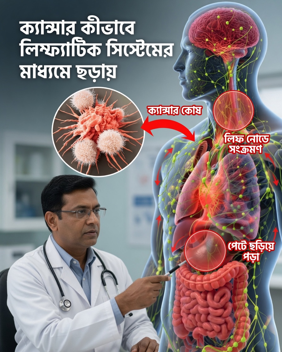 ক্যান্সারের অগ্রগতিতে লিম্ফ্যাটিক সিস্টেমের ভূমিকা কী?