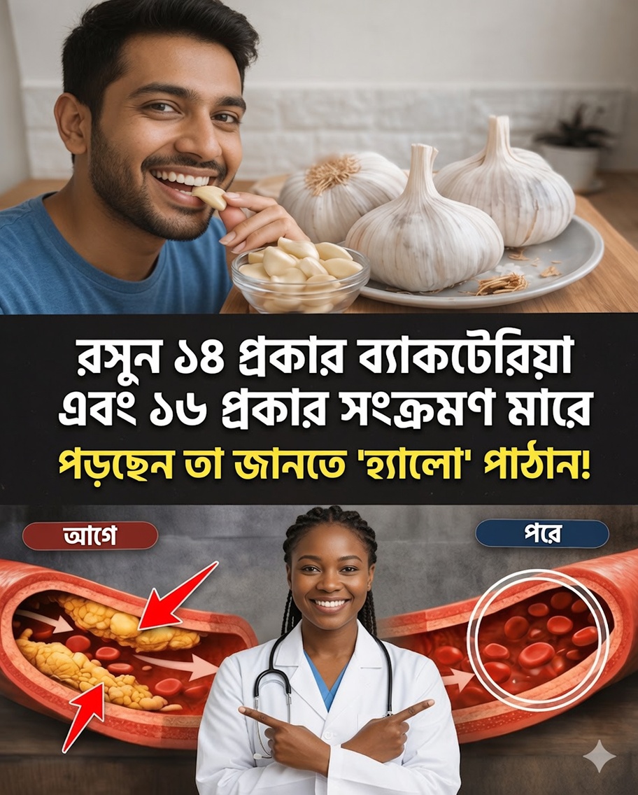 রসুন ১৪ ধরনের ক্যান্সার এবং ১৩ ধরনের সংক্রমণের বিরুদ্ধে লড়াই করে: ৫,০০০ বছরের “প্রাকৃতিক অ্যান্টিবায়োটিক” যা বিজ্ঞানকে বিস্মিত করে