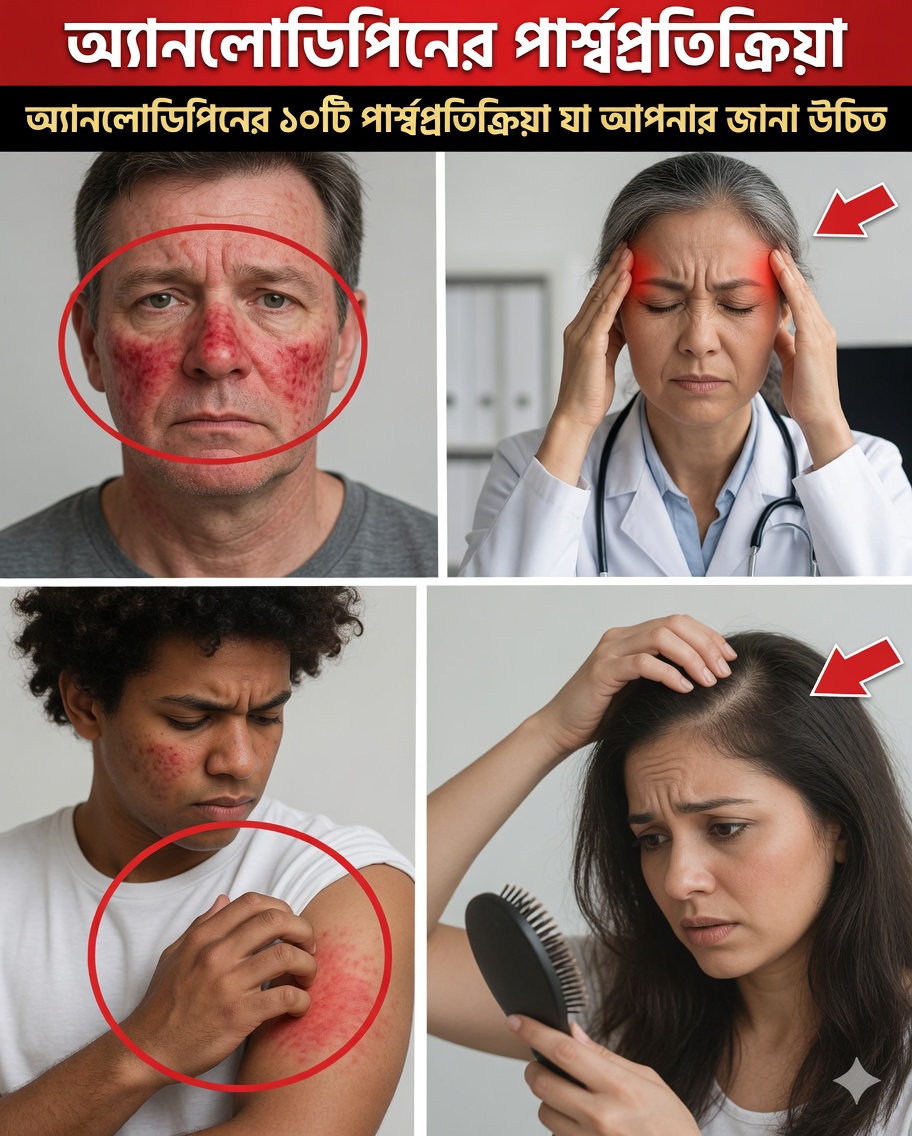 অ্যামলোডিপিনের পার্শ্বপ্রতিক্রিয়া: এগুলোর অর্থ কী এবং কীভাবে ঝুঁকি কমানো যায়