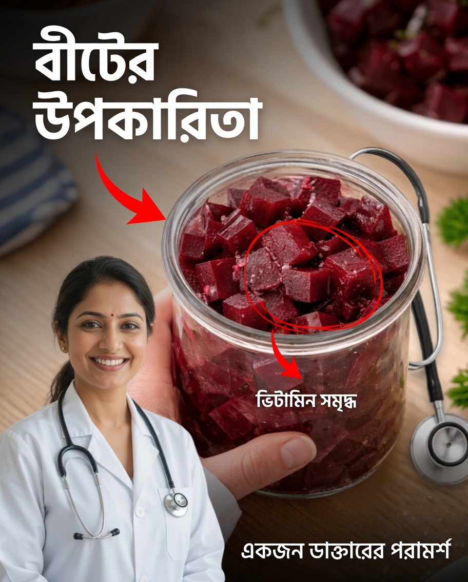 বিটের উপকারিতা: কিডনি, যকৃত, রক্তচাপ, রক্তে শর্করা, দৃষ্টি ও রক্ত সঞ্চালনের জন্য প্রাকৃতিক সহায়তা