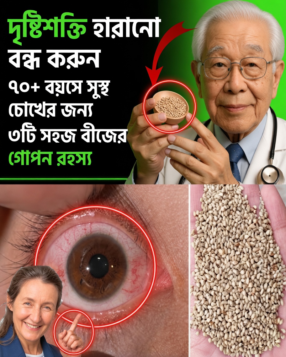 প্রাকৃতিকভাবে আপনার চোখ সুরক্ষিত রাখুন: ৩টি শক্তিশালী বীজ ও ১টি ফল—প্রতিটি প্রবীণের জানা উচিত