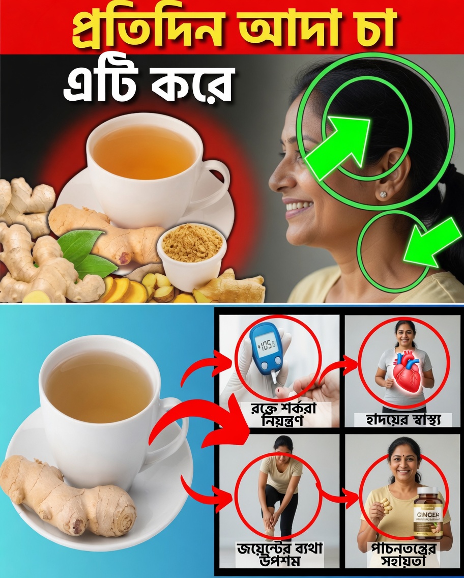 ৫০-এর পর প্রতিদিন আদা চা পান করার ১০টি শক্তিশালী কারণ (এবং কীভাবে সঠিকভাবে ব্যবহার করবেন)