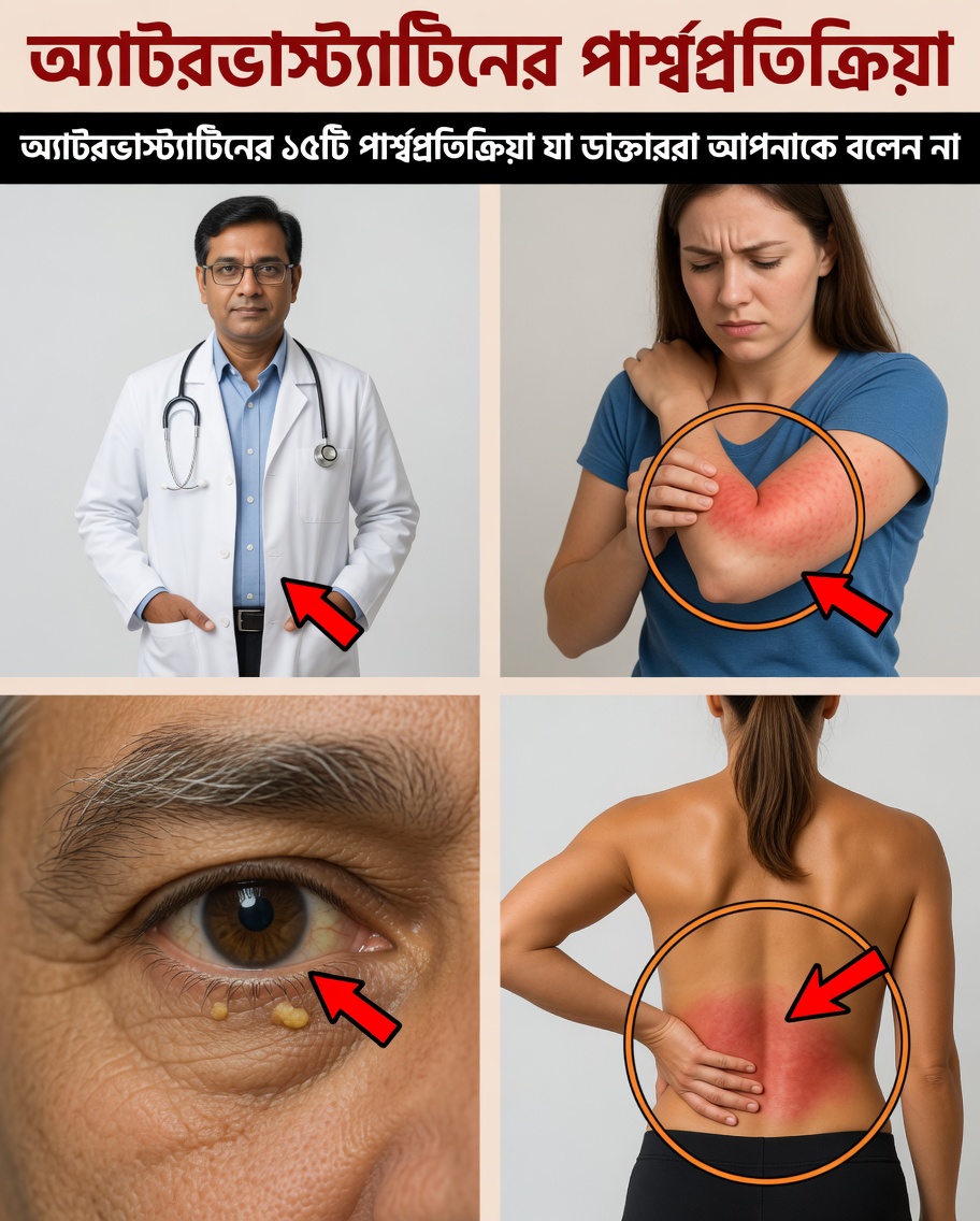 অ্যাটোরভাস্টাটিনের ১৫টি লুকানো পার্শ্বপ্রতিক্রিয়া যা আপনার ডাক্তার ব্যাখ্যা করার সময় নাও পেতে পারেন (কিন্তু পরবর্তী প্রেসক্রিপশনের আগে আপনার জানা দরকার)