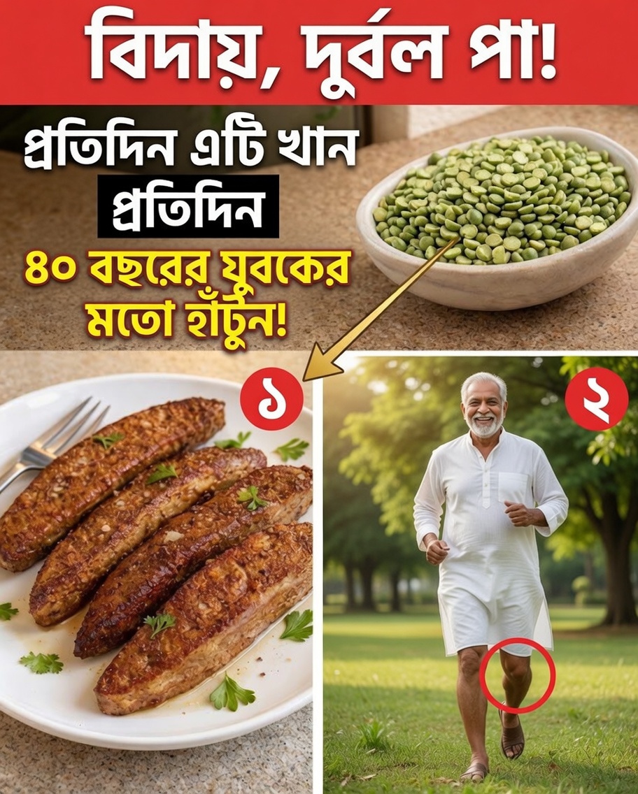 ৬০-এর বেশি? প্রতিদিন এটা খান—আপনার পা ৯০ বছরেও নাচার মতো যথেষ্ট শক্তিশালী থাকতে পারে