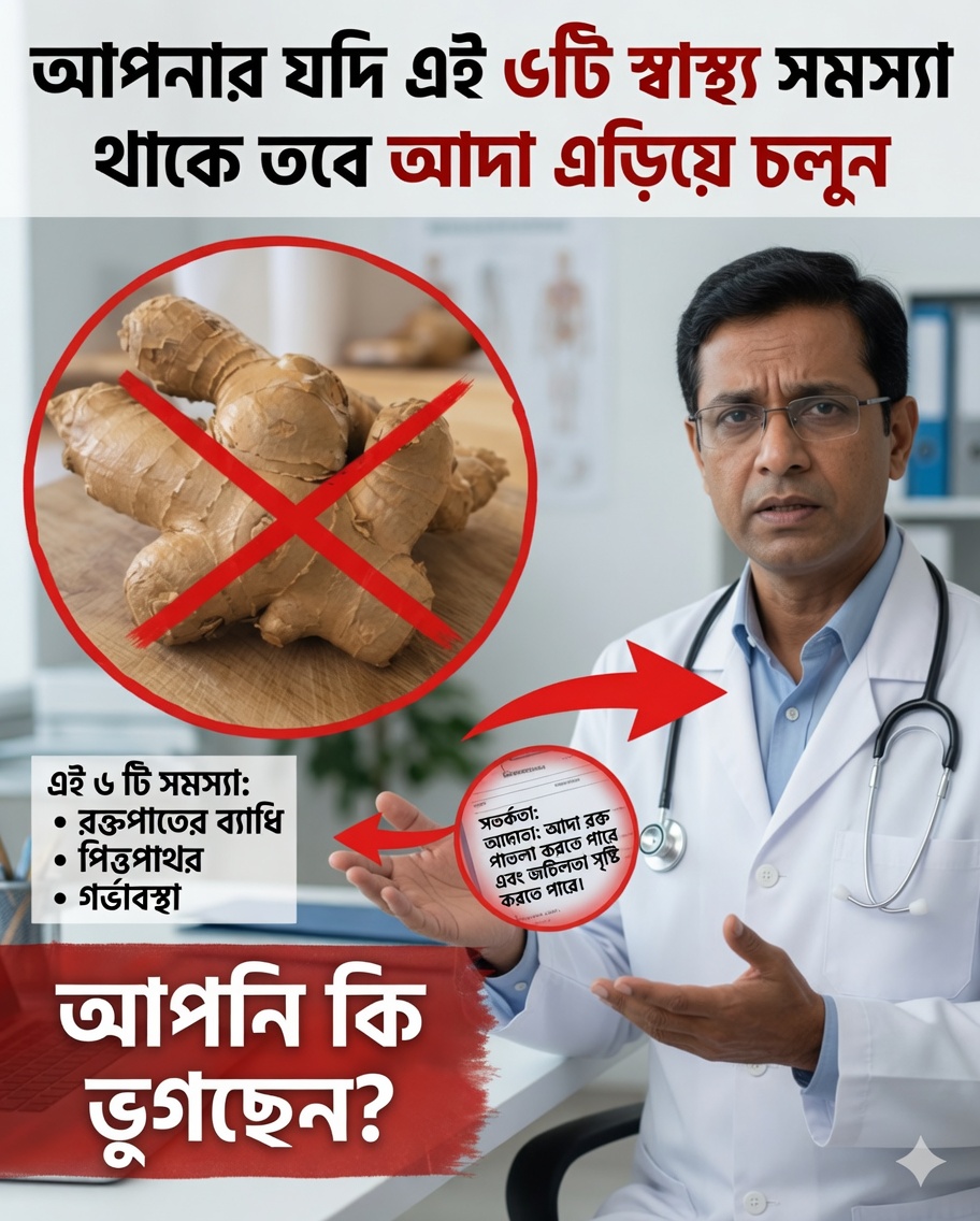 আদা কি সবসময় নিরাপদ? আপনার জানা প্রয়োজন এমন পার্শ্বপ্রতিক্রিয়া ও গুরুত্বপূর্ণ সতর্কতা
