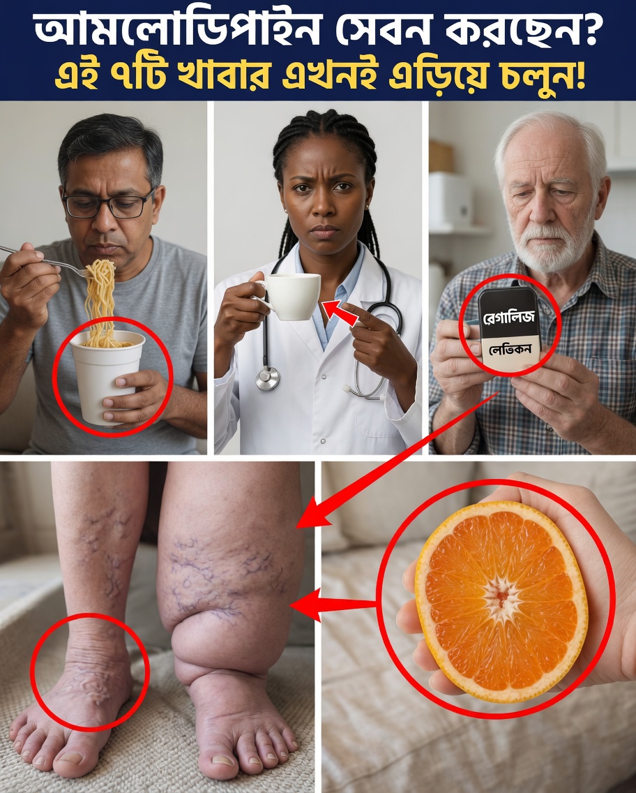 অ্যামলোডিপিনের পার্শ্বপ্রতিক্রিয়াগুলো নীরবে আরও খারাপ করতে পারে এমন ৭টি খাবার (এবং দ্রুত ভালো অনুভব করতে বুদ্ধিদীপ্ত বিকল্প)