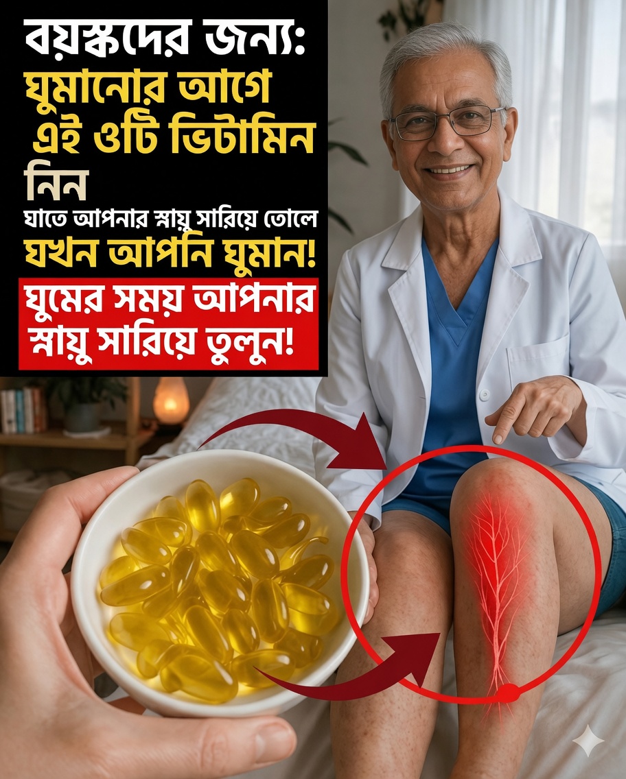 ৩টি রাতের ভিটামিন যা ৬০-এর পর পায়ের শক্তি বদলে দিতে পারে: চলাচল বজায় রাখার ভুলে যাওয়া গোপন রহস্য