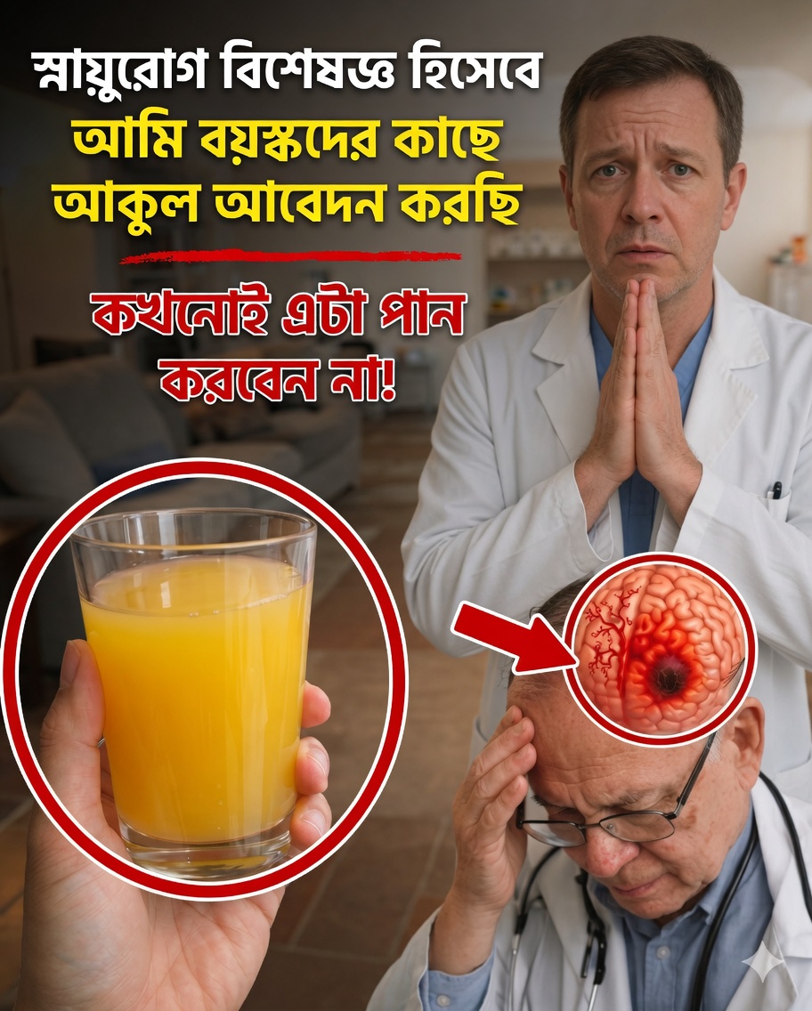 মস্তিষ্ক বিশেষজ্ঞ চিকিৎসক হিসেবে: এই সকালের ভুলটি ৬০-এর পর স্ট্রোকের ঝুঁকি তিনগুণ বাড়ায়!